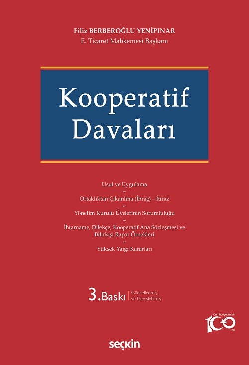 Seçkin Kooperatif Davaları 3. Baskı - Filiz Berberoğlu Yenipınar Seçkin Yayınları