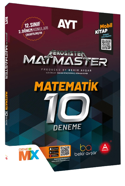 A Yayınları YKS AYT Matematik Matmaster 10 Deneme Video Çözümlü A Yayınları