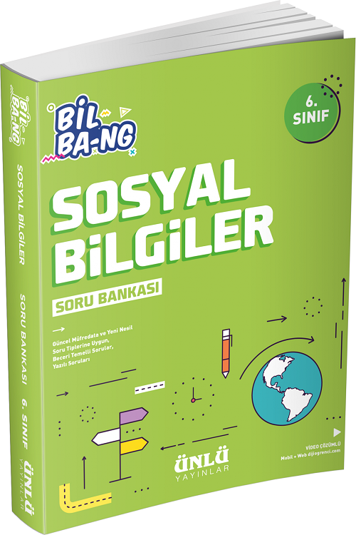 Ünlü 6. Sınıf Sosyal Bilgiler Bil Bang Soru Bankası Ünlü Yayınları