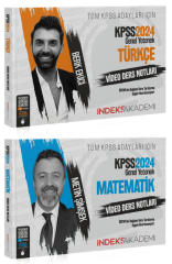 SÜPER FİYAT - İndeks Akademi 2024 KPSS Türkçe+Matematik Video Ders Notları 2 li Set İndeks Akademi Yayıncılık