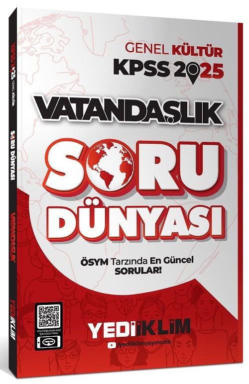 Yediiklim 2025 KPSS Vatandaşlık Soru Dünyası Soru Bankası Yediiklim Yayınları