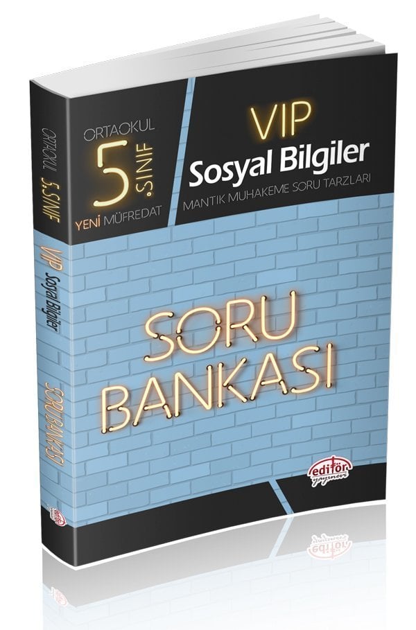 Editör 5. Sınıf VIP Sosyal Bilgiler Soru Bankası Editör Yayınları