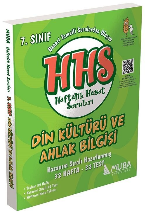 Muba 7. Sınıf Din Kültürü ve Ahlak Bilgisi HHS Haftalık Hasat Soruları Muba Yayınları