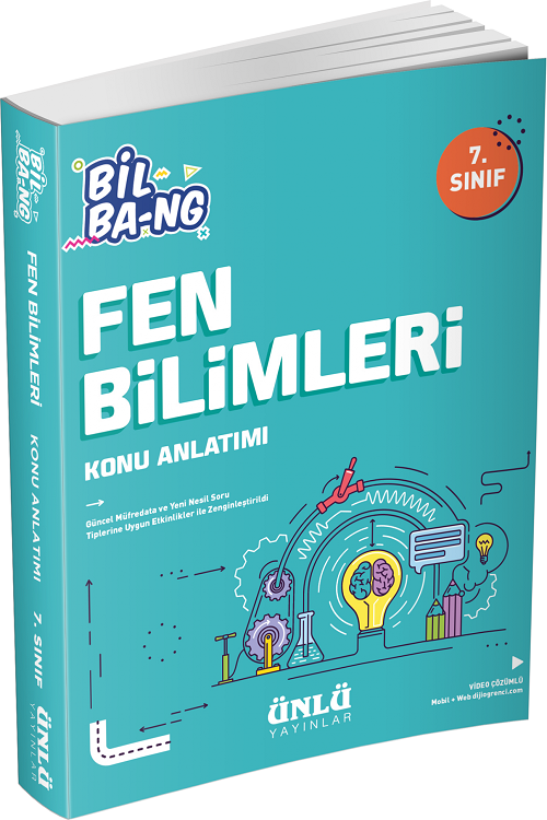 Ünlü 7. Sınıf Fen Bilimleri Bil Bang Konu Anlatımlı Ünlü Yayınları