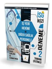 Pelikan 2025 İSG İkizi İş Yerimi Hekimi ve Diğer Sağlık Personeli 2 Deneme Çözümlü - Muhammed Nurullah Acar Pelikan Yayınları