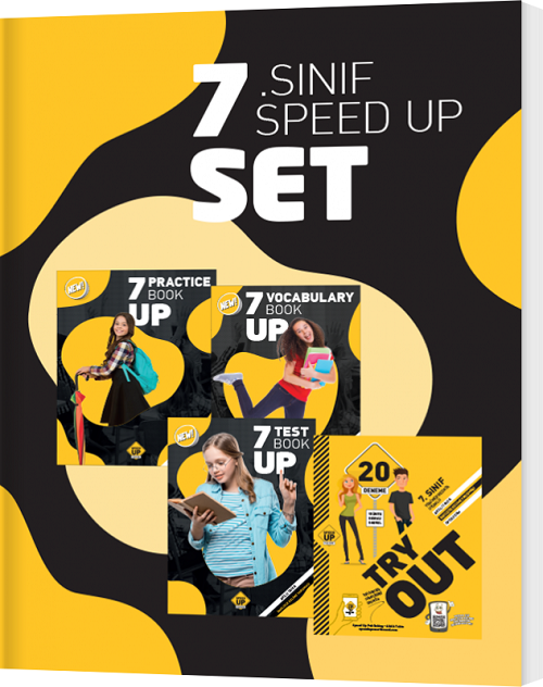 Speed Up 7. Sınıf Try Out + Test + Vocabulary + Practice Book 4 lü Set Speed Up Publishing