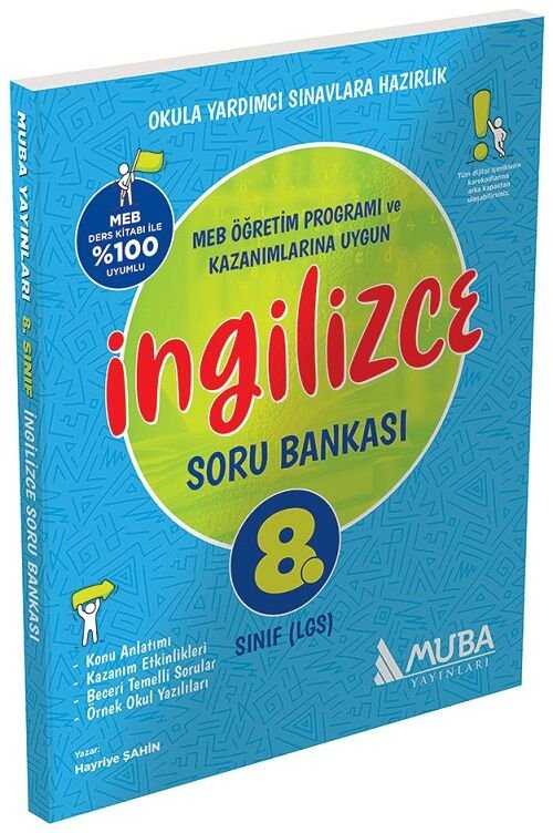 Muba 8. Sınıf İngilizce Soru Bankası Muba Yayınları