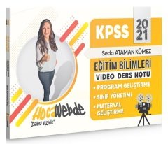 HocaWebde 2021 KPSS Eğitim Bilimleri Program Geliştirme, Sınıf Yönetimi, Materyal Video Ders Notu - Seda Ataman Kömez HocaWebde Yayınları