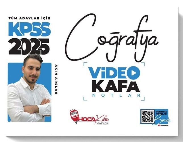 Hoca Kafası 2025 KPSS Coğrafya Video Kafa Notlar - Akın Arslan Hoca Kafası Yayınları