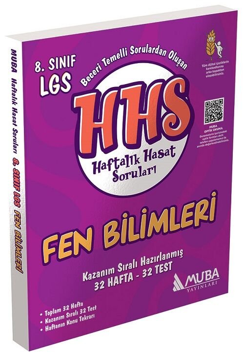 Muba 8. Sınıf LGS Fen Bilimleri HHS Haftalık Hasat Soruları Muba Yayınları