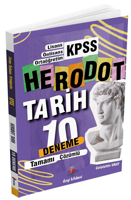 Dizgi Kitap KPSS Tarih HERODOT 10 Deneme Çözümlü - Celalettin Uray Dizgi Kitap Yayınları