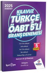 Kurul 2025 ÖABT MEB-AGS Türkçe Öğretmenliği Kılavuz Kartopu 5 Deneme Çözümlü - Mehmet Ali Çetinadam Kurul Yayınları