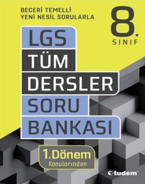 Tudem 8. Sınıf LGS 1. Dönem Tüm Dersler Soru Bankası Tudem Yayınları