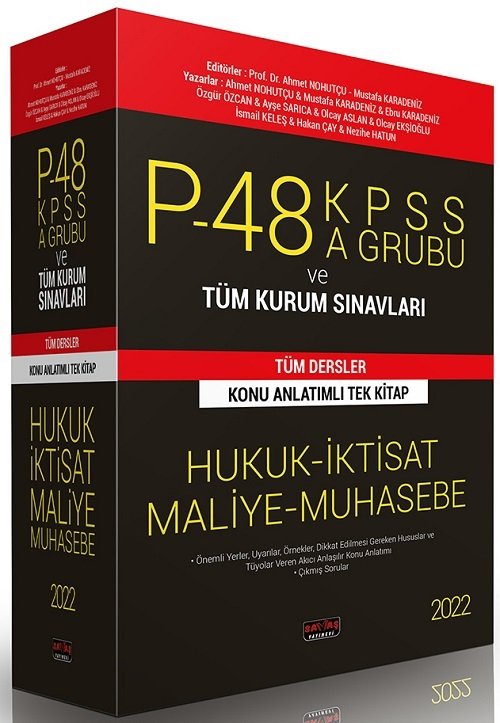 Savaş 2022 KPSS A Grubu P48 Tüm Dersler Konu Anlatımlı Modüler Set Savaş Yayınları