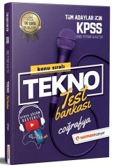 SÜPER FİYAT - Uzman Kariyer KPSS Coğrafya Tekno Test Bankası Yaprak Test Uzman Kariyer Yayınları