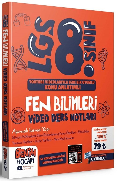 Benim Hocam 8. Sınıf LGS Fen Bilimleri Video Ders Notları Benim Hocam Yayınları