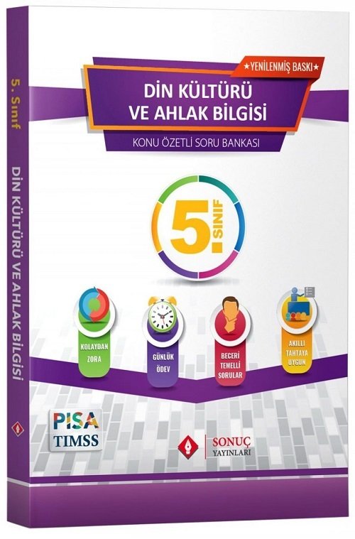 Sonuç 5. Sınıf Din Kültürü ve Ahlak Bilgisi Konu Özetli Soru Bankası Sonuç Yayınları