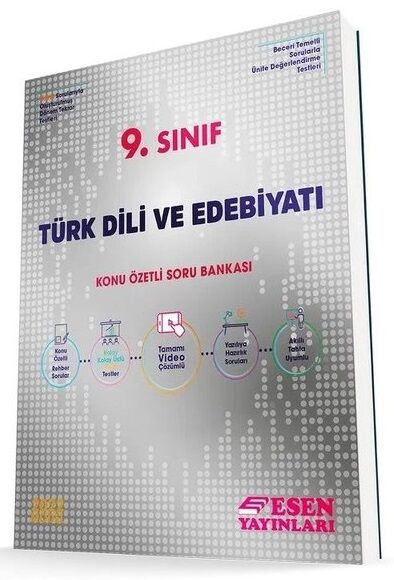 Esen 9. Sınıf Türk Dili ve Edebiyatı Konu Özetli Soru Bankası Esen Yayınları