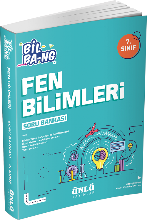 Ünlü 7. Sınıf Fen Bilimleri Bil Bang Soru Bankası Ünlü Yayınları