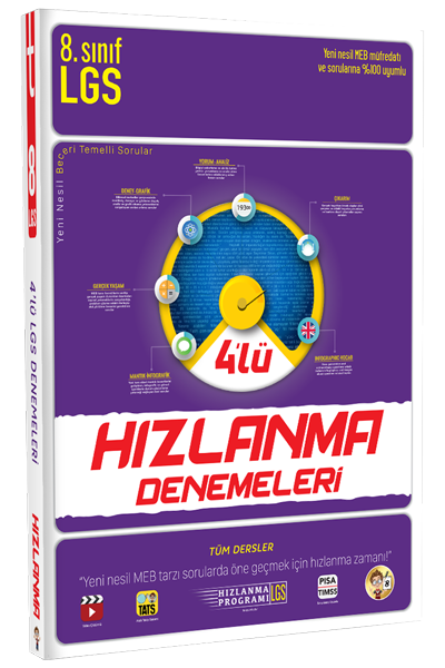 Tonguç 8. Sınıf LGS 4 lü Hızlanma Denemeleri Tonguç Akademi