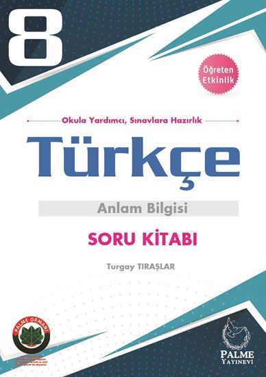 Palme 8. Sınıf Türkçe Anlam Bilgisi Soru Kitabı Palme Yayınları