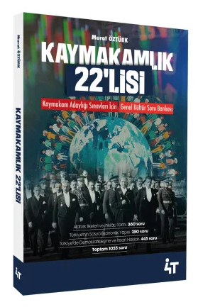 4T Yayınları Kaymakamlık 22 lisi Genel Kültür Soru Bankası - Murat Öztürk 4T Yayınları