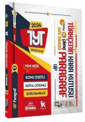 İnformal 2024 YKS TYT Türkçenin Kara Kutusu Paragraf-3 Çıkmış Sorular Soru Bankası İnformal Yayınları