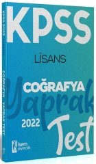 SÜPER FİYAT - İsem 2022 KPSS Coğrafya Yaprak Test İsem Yayınları