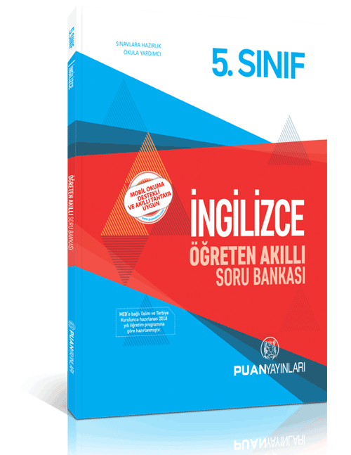 Puan 5. Sınıf İngilizce Öğreten Akıllı Soru Bankası Puan Yayınları