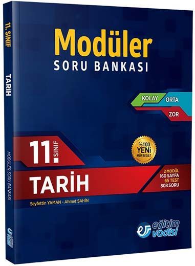 SÜPER FİYAT - Eğitim Vadisi 11. Sınıf Tarih Modüler Soru Bankası Eğitim Vadisi Yayınları