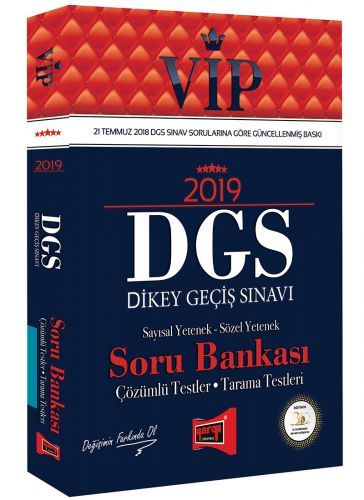 SÜPER FİYAT - Yargı 2019 DGS VIP Soru Bankası Çözümlü Yargı Yayınları