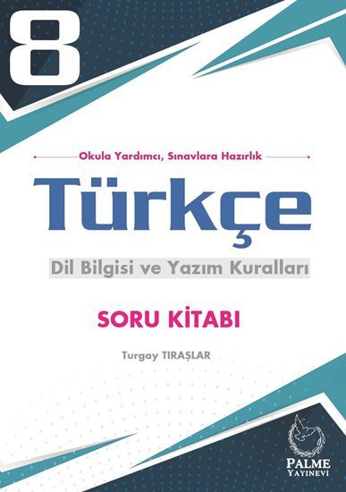 Palme 8. Sınıf Türkçe Dil Bilgisi ve Yazım Kuralları Soru Kitabı Palme Yayınları