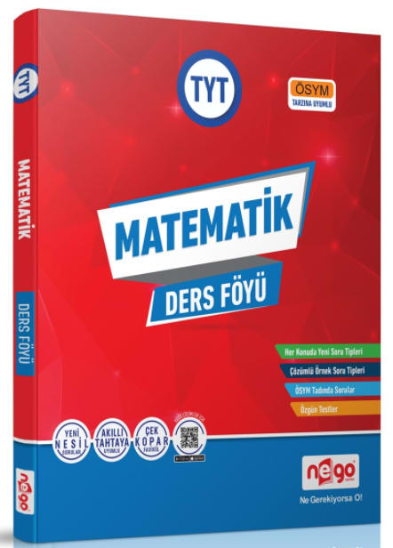 Nego YKS TYT Matematik Ders Föyü Nego Yayınları