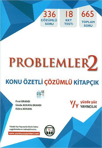 Yüzde Yüz Problemler 2 Konu Özetli Çözümlü Kitapçık Yüzde Yüz Yayınları