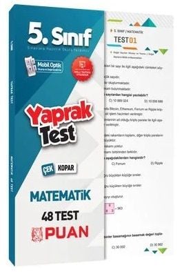 Puan 5. Sınıf Matematik Çek Kopart Akıllı Test Puan Yayınları