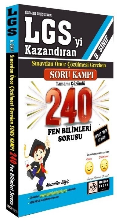 SÜPER FİYAT - Mutlak Değer 8. Sınıf LGS Fen Bilimleri 240 Soru Bankası Mutlak Değer Yayınları