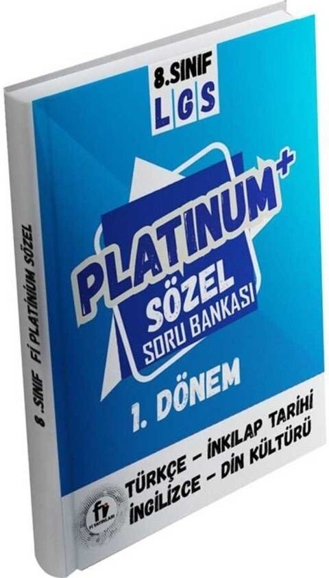 Fi Yayınları 8. Sınıf LGS Sözel 1. Dönem Platinum Soru Bankası Fi Yayınları