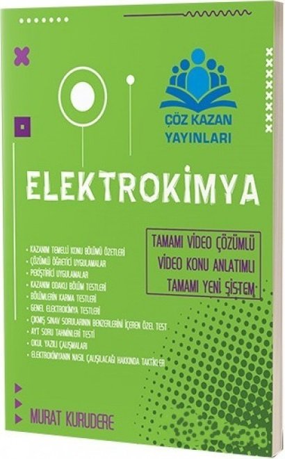 Çöz Kazan YKS AYT Elektrokimya Konu Anlatımlı Soru Bankası Çöz Kazan Yayınları