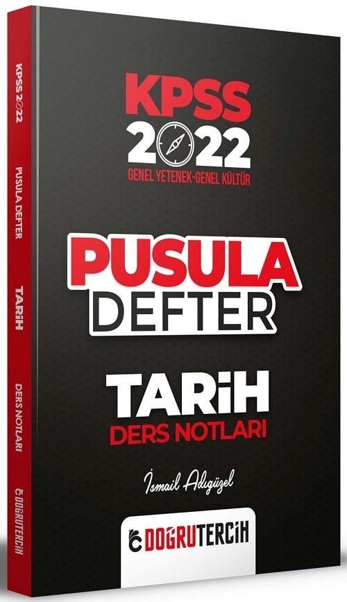 SÜPER FİYAT - Doğru Tercih 2022 KPSS Tarih Pusula Defter Ders Notları - İsmail Adıgüzel Doğru Tercih Yayınları