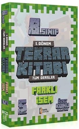 İsem 8. Sınıf Tüm Dersler 1. Dönem Farklı İsem Tekrar Kitabı İsem Yayıncılık