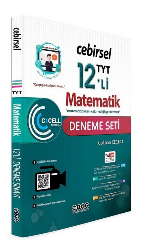 Merkez YKS TYT Matematik Cebirsel 12 li Deneme Seti Merkez Yayınları