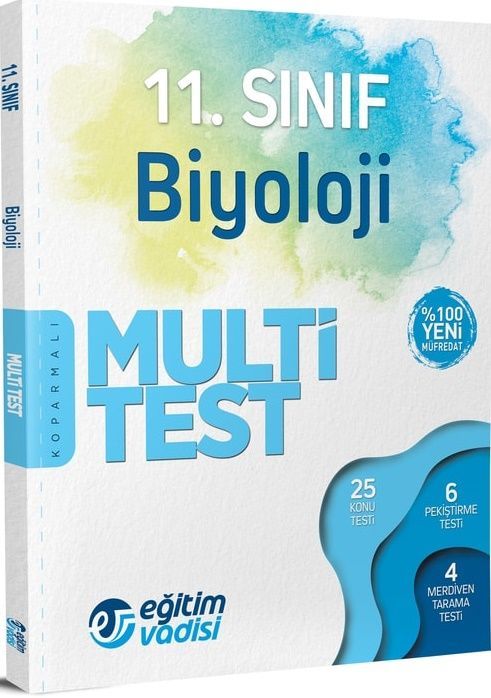 SÜPER FİYAT - Eğitim Vadisi 11. Sınıf Biyoloji Multi Test Soru Bankası Eğitim Vadisi Yayınları