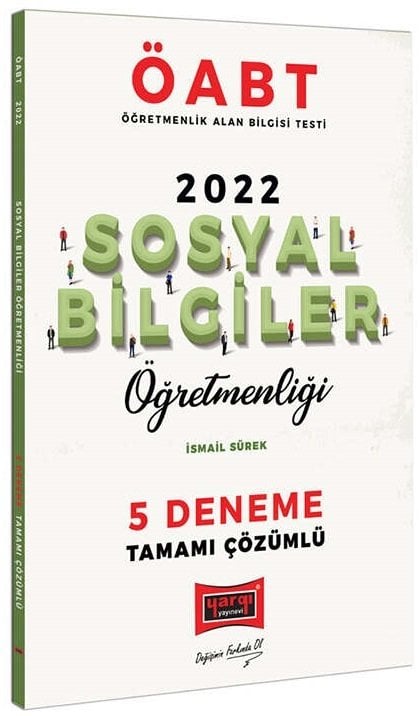 Yargı 2022 ÖABT Sosyal Bilgiler Öğretmenliği 5 Deneme Çözümlü Yargı Yayınları