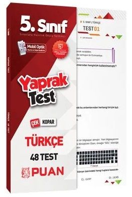 Puan 5. Sınıf Türkçe 48 Çek Kopar Yaprak Test Puan Yayınları