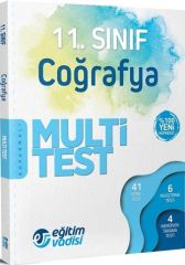 SÜPER FİYAT - Eğitim Vadisi 11. Sınıf Coğrafya Multi Test Soru Bankası Eğitim Vadisi Yayınları