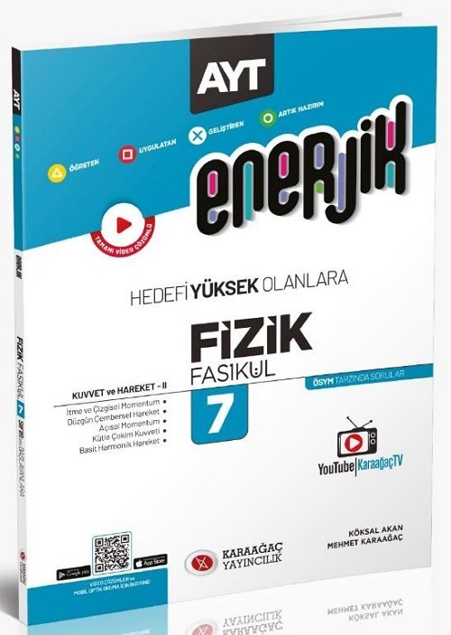 Karaağaç YKS AYT Fizik Enerjik Kuvvet ve Hareket-2 Fasikülü-7 Video Çözümlü Karaağaç Yayınları