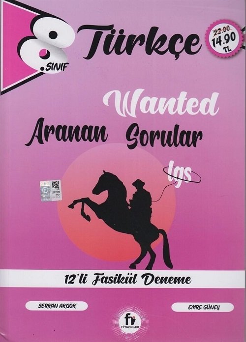 Fi Yayınları 8. Sınıf LGS Türkçe Wanted Aranan Sorular 12 Deneme Fi Yayınları