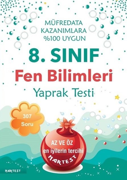 Nartest 8. Sınıf Fen Bilimleri Yaprak Test Nartest Yayınları