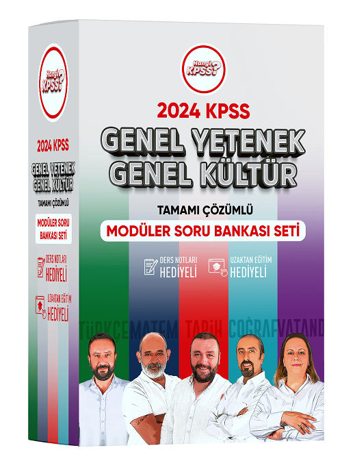 Hangi KPSS 2024 KPSS Genel Yetenek Genel Kültür Soru Bankası Çözümlü Modüler Set Hangi KPSS Yayınları