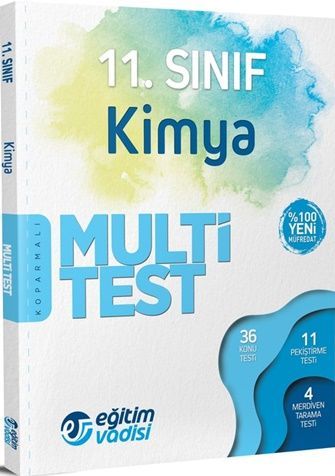 SÜPER FİYAT - Eğitim Vadisi 11. Sınıf Kimya Multi Test Soru Bankası Eğitim Vadisi Yayınları